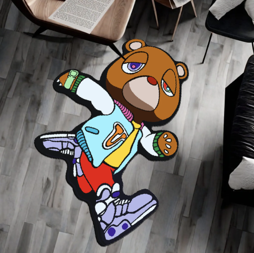 Kanye West Bear Rug – Unique Designer Plush Rug for Home Decor