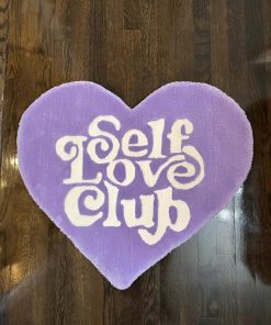 Self Love Club Rug – Inspirational Tufted Rug for Bedroom, Living Room, and Home Decor