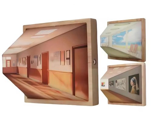 3D Naked Eye Vision Wall Decoration – Modern Illusion Art for Living Room & Bedroom Decor