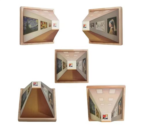 3D Naked Eye Vision Wall Decoration – Modern Illusion Art for Living Room & Bedroom Decor